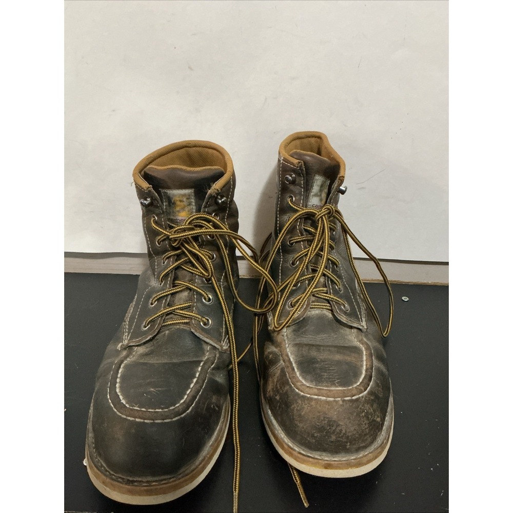 Carhartt Waterproof 6-inch Steel Toe Wedge Work Boot Mens 9.5 CMW6295